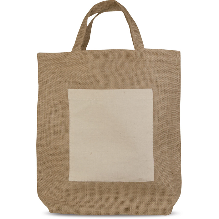 Tote bag en jute | 36,5 x 36,5 cm