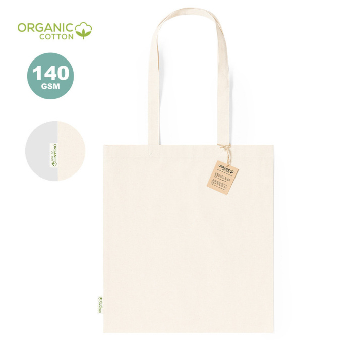 Tote bag personnalisable en coton bio | 38 x 42 cm | 140gr