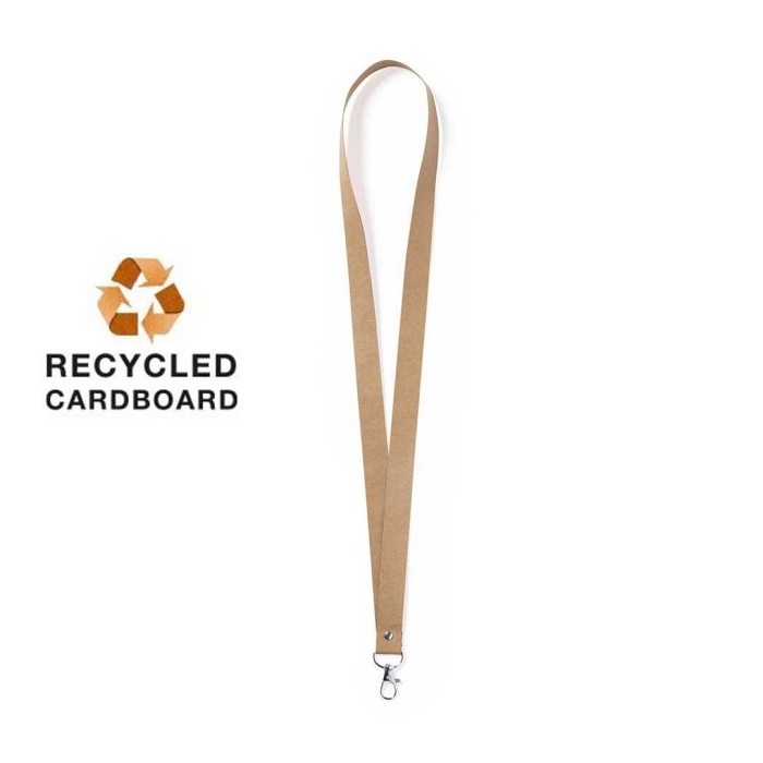 Tour de cou / Lanyard personnalisé en carton recyclé