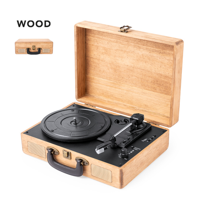 Tourne-disque en bois à personnaliser