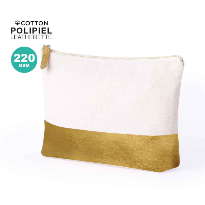Trousse de toilette  220g métallisée en éco-cuir