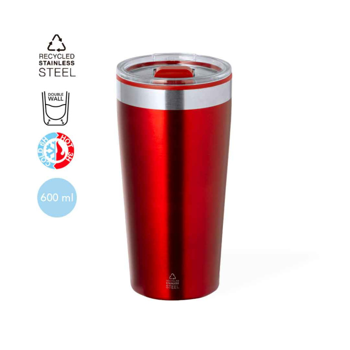 Verre thermique en acier inox recyclé 600ml