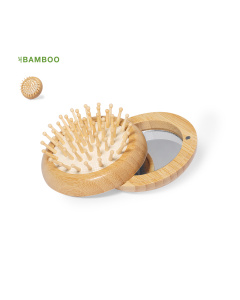 Brosse à cheveux avec miroir intégré