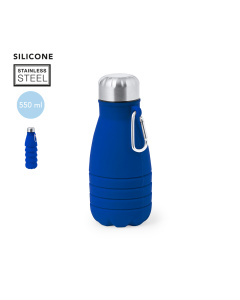 Gourde pliable avec mousqueton de transport | 550ml