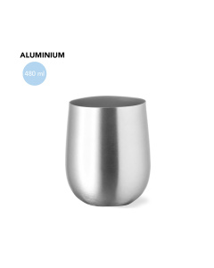 Verre en aluminium personnalisable