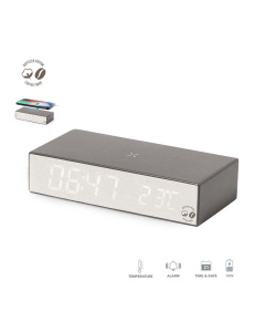 Réveil digital multi-fonctions avec chargeur sans fil