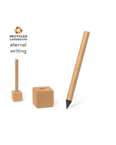 Crayon éternel avec support en carton recyclé inclus