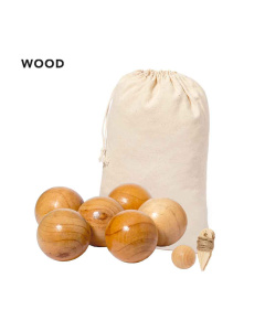 Jeu de la pétanque en bois