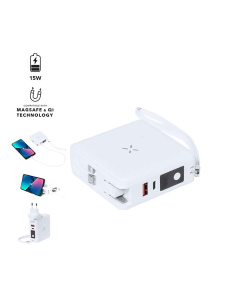 Adaptateur de voyage multi-sortie avec batterie externe 10000mAh