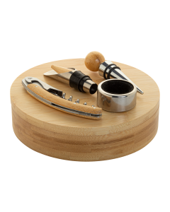 Set à vin personnalisable en bambou