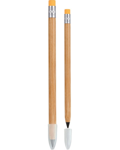 Crayon éternel personnalisable en bambou avec gomme 