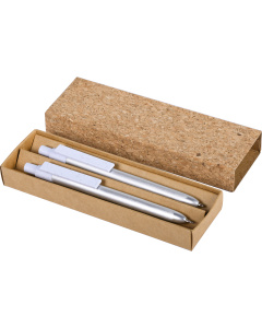 Kit d'écriture publicitaire en aluminium et liège