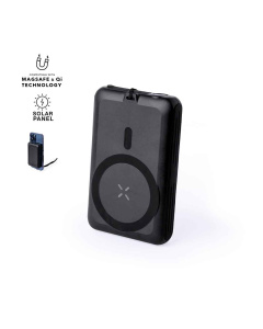 Batterie externe à recharge solaire avec fixation magnétique Magsafe
