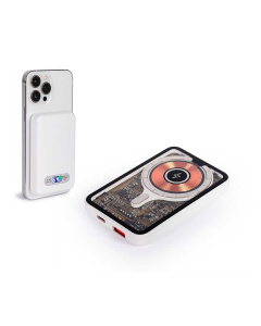 Batterie externe magnétique-adhésive avec chargeur sans fil 5000 mAh