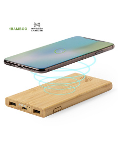 Batterie externe en bambou - 6000 mah