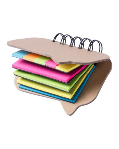 Bloc de notes autocollantes adhésives colorées