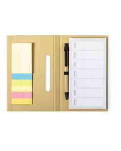 Bloc-notes adhésif avec stylo et agenda