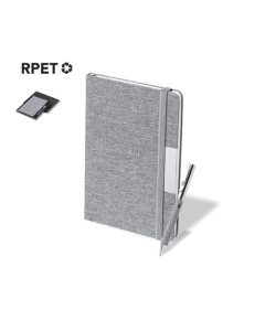 Bloc-notes publicitaire avec stylo en rpet