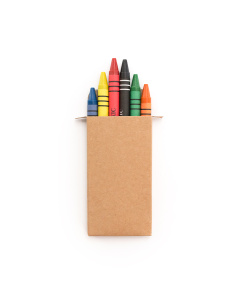 Boîte de 6 crayons de cire personnalisable