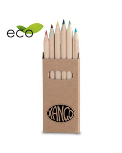 Boîte personnalisée de 6 crayons de couleur