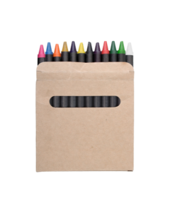 Boîte publicitaire de crayons de cire