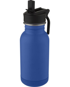 Gourde de sport 400 ml en acier inoxydable avec paille et poignée de transport