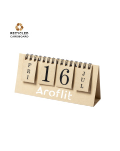 Calendrier perpétuel personnalisé en carton recyclé