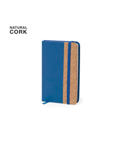 Carnet de notes en liège avec détail coloré
