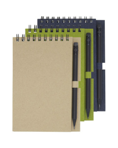 Bloc-notes à spirales et crayon petit format