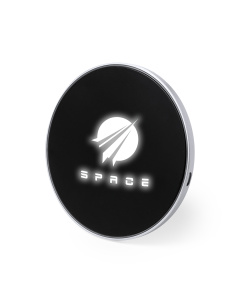 Station de recharge sans fil lumineuse au design élégant et circulaire