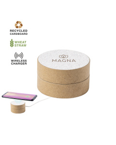 Chargeur sans fil en carton recyclé