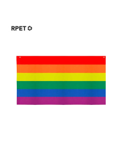 Drapeau arc-en-ciel personnalisé, dimensions 90x144 cm.