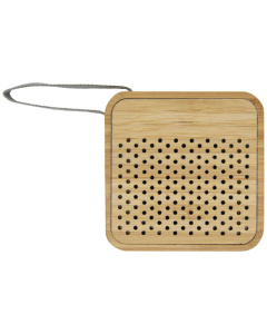 Enceinte publicitaire en bambou