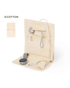 Étui à bijoux roulante en coton