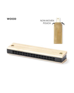 Harmonica publicitaire en bois