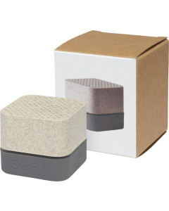 Enceinte bluetooth en paille de blé