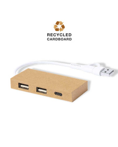 Hub usb publicitaire en Carton Recyclé