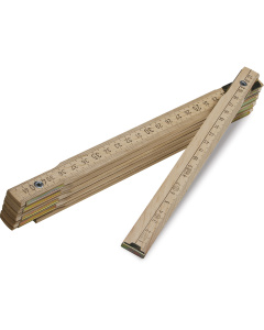 Mètre pliable en bois