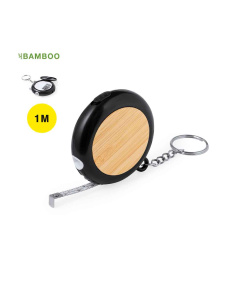 Mètre ruban 1m multi-fonctions en bambou