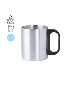 Mug 330ml à double paroi résistent Inox