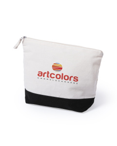 Trousse de toilette bicolore - coton naturel