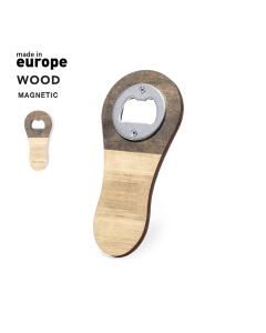 Décapsuleur magnétique en bois