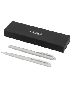 Coffret stylo à bille et roller avec logo