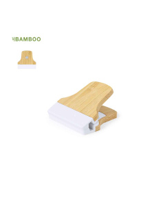 Pince papier en bambou avec logo