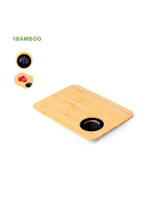 Planche à découper en bambou avec pèse-aliments intégré