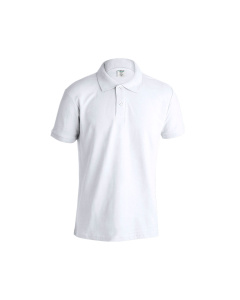 Polo blanc en coton piqué pour homme | 180 g