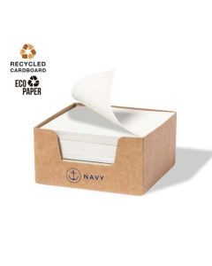 Porte-notes autocollantes publicitaire en carton recyclé