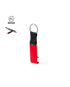 Porte-clés personnalisé avec support pour smartphone et décapsuleur inclus
