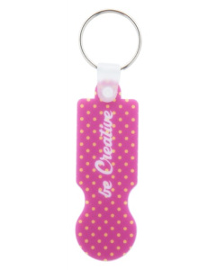 Porte-clés jeton en plastique personnalisable