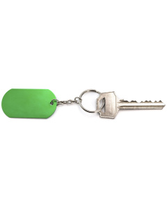 Porte-clés publicitaire en aluminium